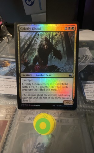 Grizzly ghoul innistrad foil - grizzly, innistrad: