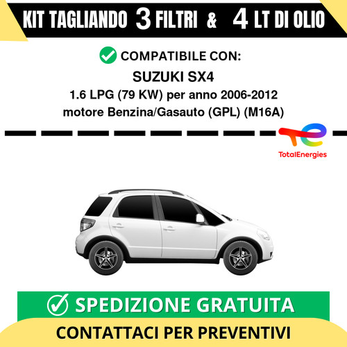 Tagliando per suzuki sx4 6 - tagliando, 1.6