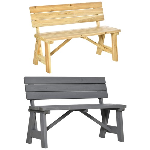 Outsunny panca giardino 2 - outsunny,