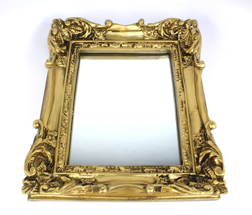 Specchio vintage decorato con