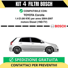 KIT BOSCH 4 Filtri tagliando