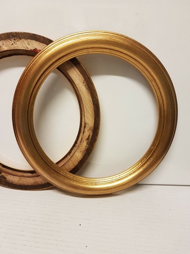 Cornice tonda legno oro - cornice,