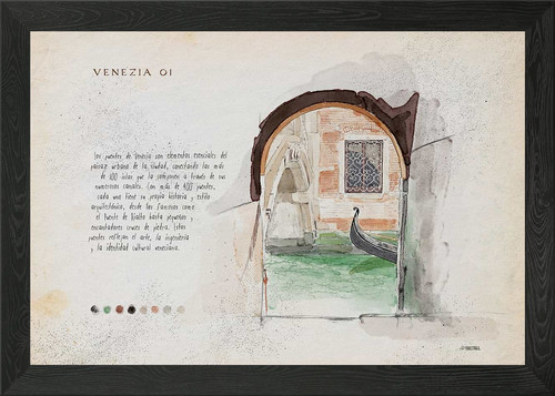 Quadro acquerello venezia - acquerello,
