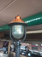 Lampade e lampioni in ferro e rame per iterno ed esterno. 