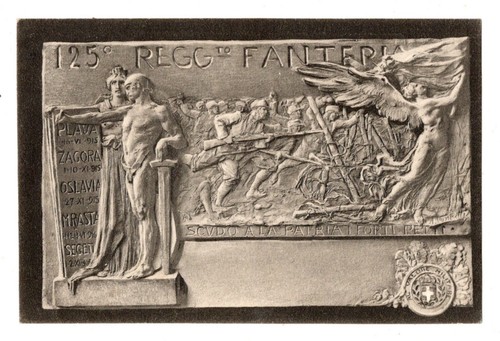 Cartolina reggimentale 125 - reggimentale, 125°