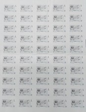 Foglietto 50 Francobolli da 3 euro Nuovi Uomo Vitruviano valore 150 euro