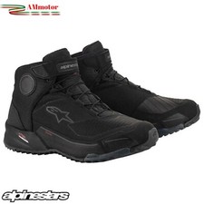 Scarpe Moto Alpinestars CR-X Drystar Riding Black N 42 Protezioni impermeabili