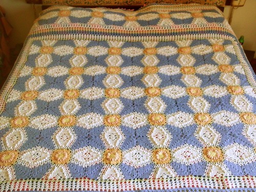 Coperta copriletto granny - coperta,