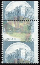 Castelli Lire 450 varietà appariscente e rara