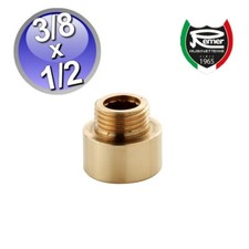 Prolunga ridotta da m 3/8 x f 1/2 in ottone giallo