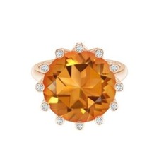 Anello pietra preziosa giallo