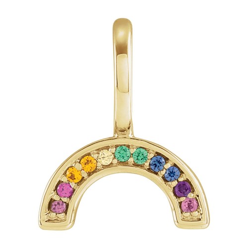 Ciondolo charm arcobaleno - ciondolo,