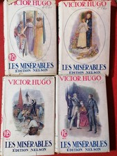 Victor Hugo- Les miserables I miserabili Nelson Libri in francese 4 Volumi