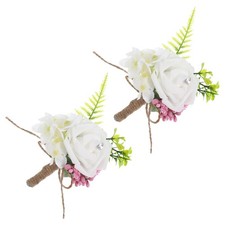  2 pezzi di seta artificiale