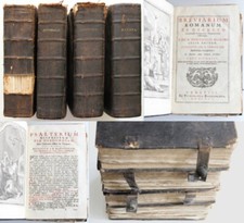 Breviarium Romanum completo 4 Volumi  1795 Messale Concilio di Trento