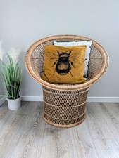 Sedia vintage rattan vimini