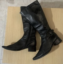 Bata stivali neri pelle - , donna