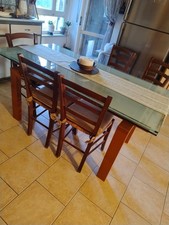 tavolo Cristallo Calligaris allungabile usato