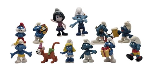 Lotto figurine puffi pvc - 13,