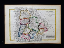 1771 GRENET: Mappa originale di FRANCIA, DELFINO', PROVENZA, MONACO, BELLO, CANNES...