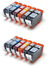 LOTTO DI 12 CARTUCCE XL PER CANON PIXMA MG6350 MG7100 MG7150 MG7550 iP8750