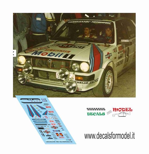Decals lancia delta 4wd - 1:43,