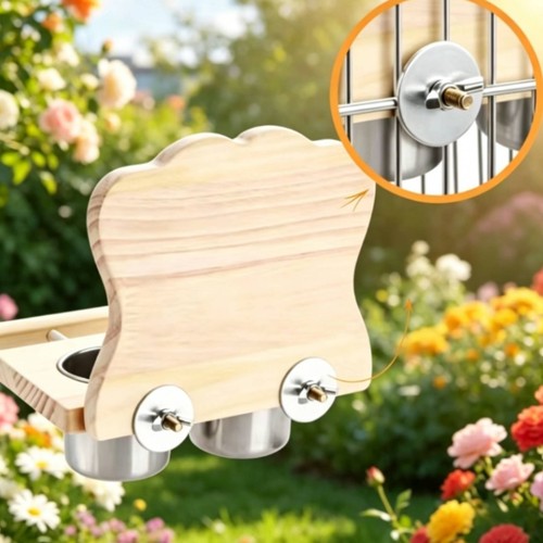 Trespolo legno con - trespolo, in