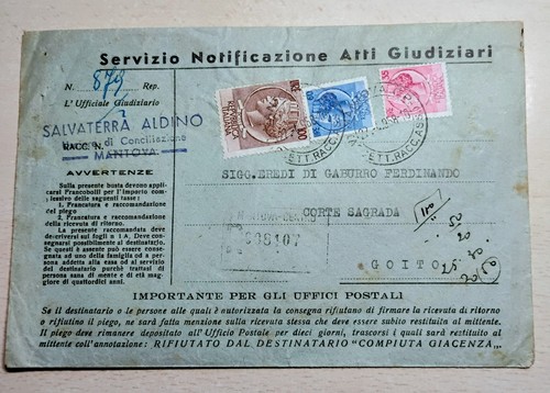Storia postale 1958 servizio - 1958,