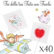 40 Lecca Lecca con 12 palloncini coordinati omaggio. Piccolo Principe