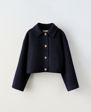 Cappotto Zara bambina blu navy