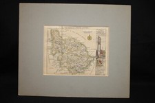 RARA antica mappa di West