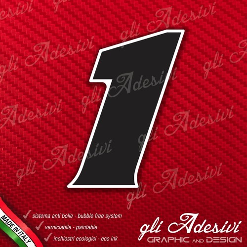 Adesivo stickers numero moto - stickers,