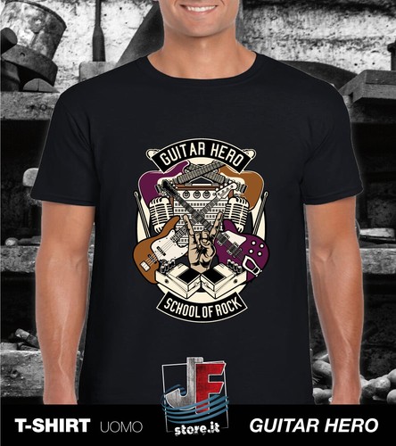 Tshirt maglietta guitar hero - maglietta,