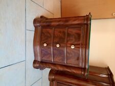 Trittico stile inglese 1800 in piuma mogano