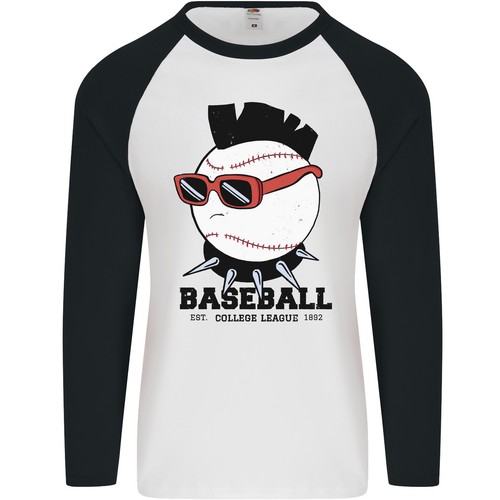 Shirt baseball punk - da,