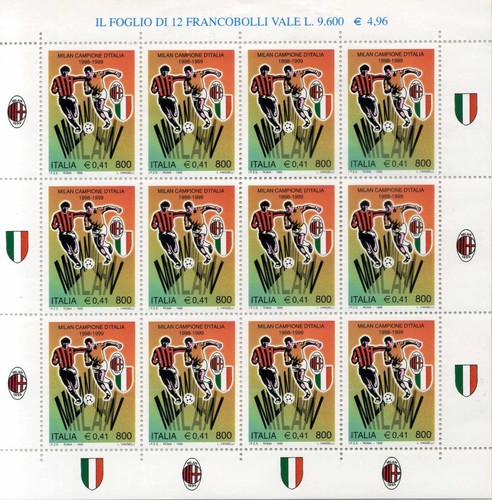 Minifoglio milan campione - minifoglio,