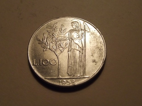 739 italy 100 lire 1958 - 100,