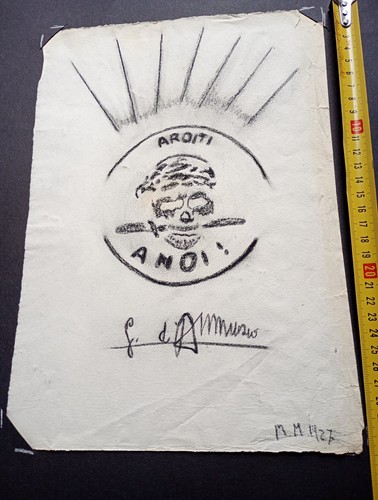 Vecchio disegno matita - disegno, a