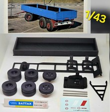 # 1/43 RIMORCHIO a 3 ASSI VIBERTI IN KIT (tipo 7,5m) by BATTAX x IXO/deagostini#