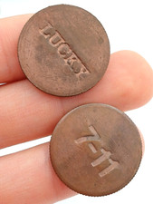 LUCKY GETTONE METALLICO 7-11 - RAME