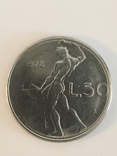 50 LIRE -1978-Rep-Italiana RARA decentrata e senza firme