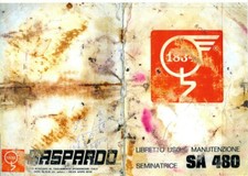 " GASPARDO : SEMINATRICE MECCANICA SA 480 " LIBRETTO USO/MANUTENZIONE