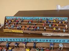 Tribunetta Subbuteo Con Spettatori Dipinti A Mano