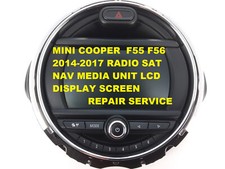 MINI COOPER 2014-2017 RADIO NAVIGATORE SATELLITARE MEDIA DISPLAY LCD SERVIZIO RIPARAZIONE SCHERMO