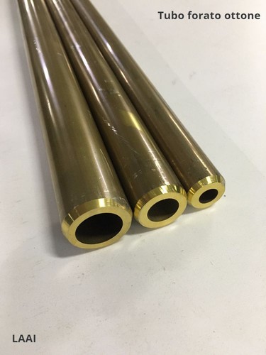 Tubo forato ottone 25 - ottone, d.