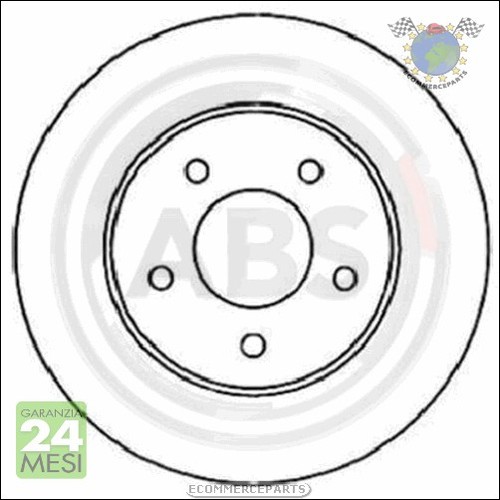 Kit coppia dischi freno abs - coppia,