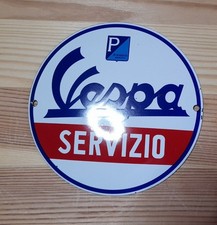 Targa smaltata Vespa SERVIZIO