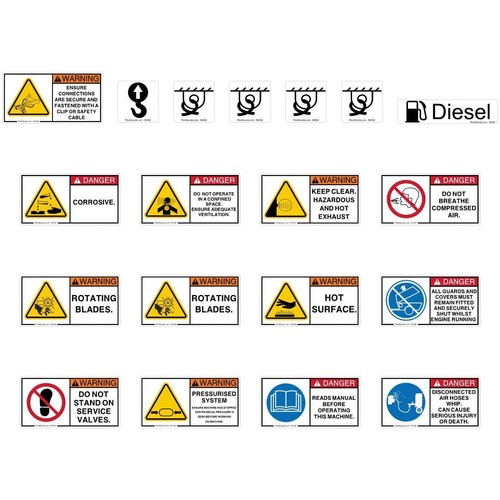 Kit decalcomanie sicurezza - kit,