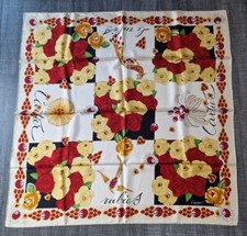 FOULARD Must De Cartier 100%  soie Rubis Bijoux Must Cartier SILK SCARF Rubies