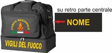 Borsone personalizzato con stampa Corpo Nazionale dei Vigili del Fuoco + nome